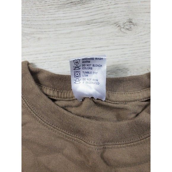 Mens Shirt Anvil Sea Turtle Maui Hawaii Brown Taupe Tribal Hawaiian Size M *Read - Picture 6 of 8